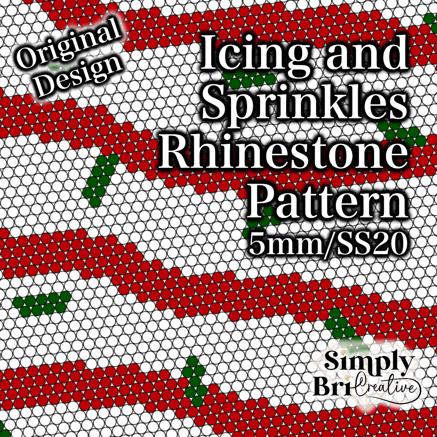 Icing and Sprinkles Rhinestone Pattern (5mm/SS20)