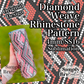 Diamond Weave Sublimation Rhinestone Pattern (4mm/SS16)