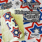 Patriotic Stars Rhinestone Pattern (4mm/SS16)