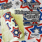 Patriotic Stars Sublimation Rhinestone Pattern (4mm/SS16)