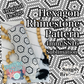 Hexagon Sublimation Rhinestone Pattern (4mm/SS16)