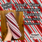 Candy Cane Sublimation Rhinestone Pattern (5MM/SS20)
