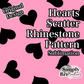 Hearts Rhinestone Scatter Pattern