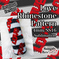 Love Stripes Sublimation Rhinestone Pattern (4mm/SS16)