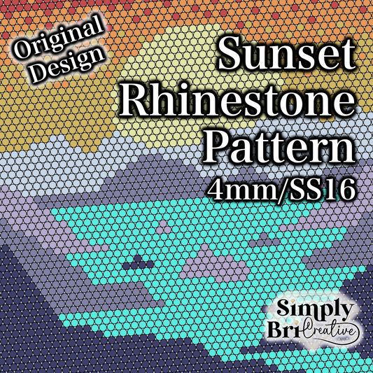 Sunset Rhinestone Pattern (4mm/SS16)