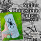 Spider Rhinestone Pattern (4mm/SS16)