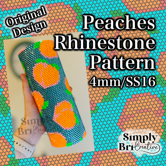 Peaches Rhinestone Pattern (4mm/SS16)