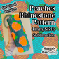 Peaches Sublimation Rhinestone Pattern (4mm/SS16)