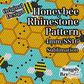 Honeybee Sublimation Rhinestone Pattern (4mm/SS16)
