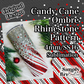 Candy Cane Ombre Sublimation Rhinestone Pattern (4mm/SS16)