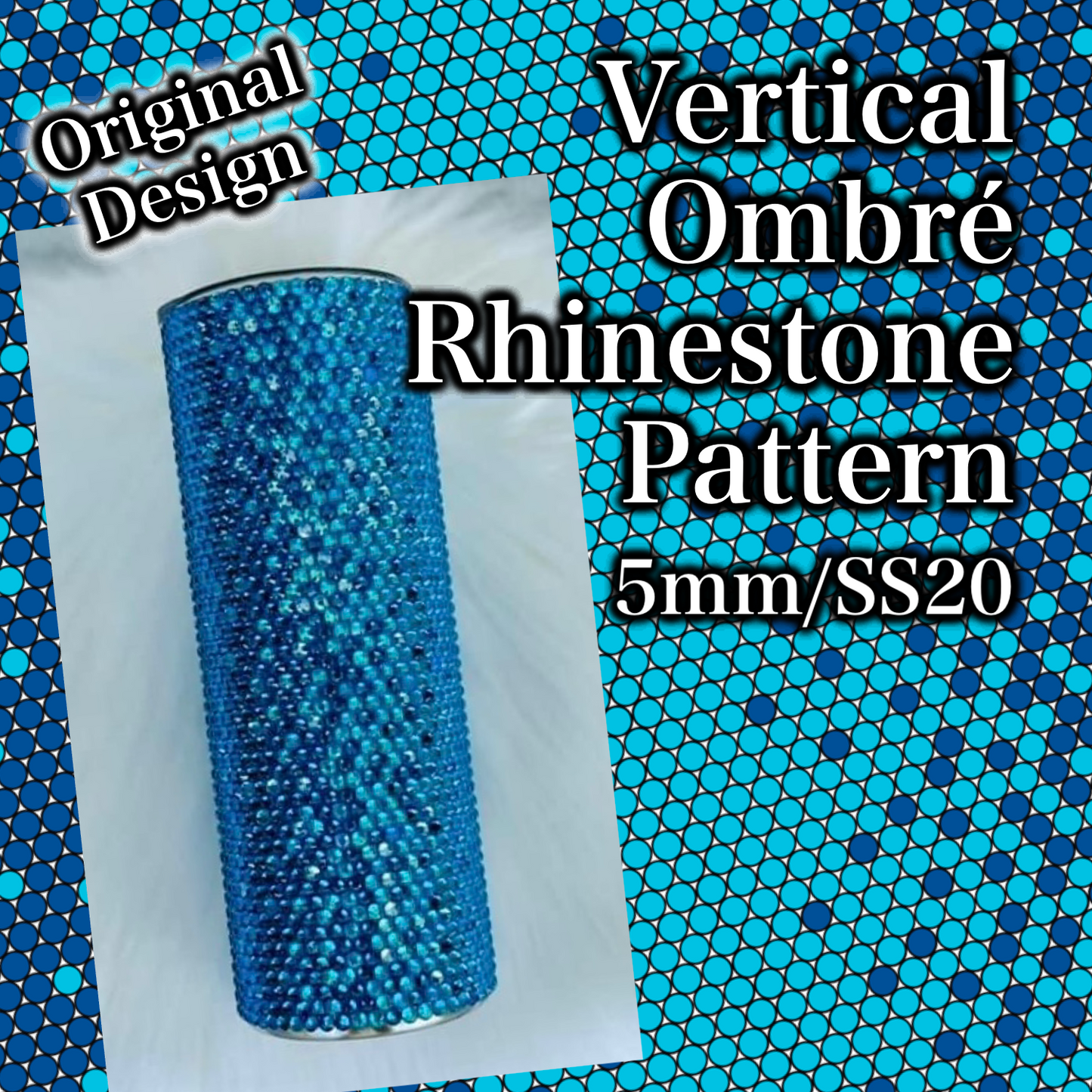 Vertical Ombre Rhinestone Pattern (5mm/SS20)