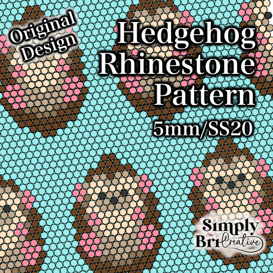 Hedgehog Rhinestone Pattern (5mm/SS20)