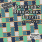 Rectangles Rhinestone Pattern (4mm/SS16)