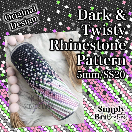 Dark & Twisty Rhinestone Pattern (5mm/SS20)