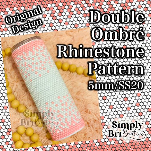 Double Ombre Rhinestone Pattern (5mm/SS20)