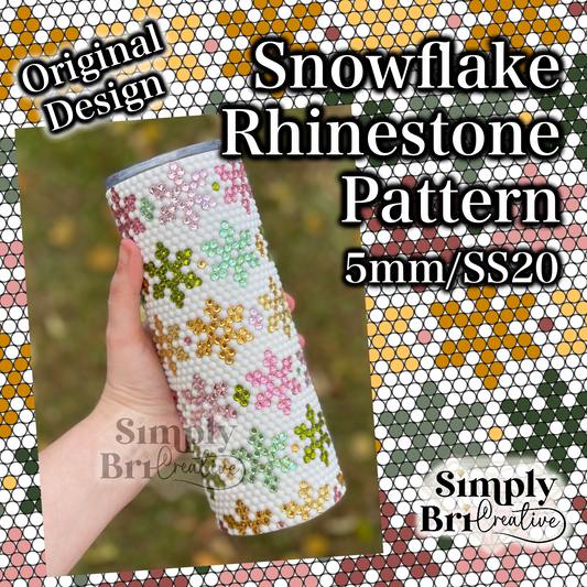 Snowflake Rhinestone Pattern (5mm/SS20)