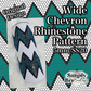 Wide Chevron Rhinestone Pattern (5mm/SS20)
