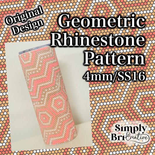 Geometric Rhinestone Pattern (4mm/SS16)