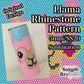 Llama Sublimation Rhinestone Pattern (5MM/SS20)