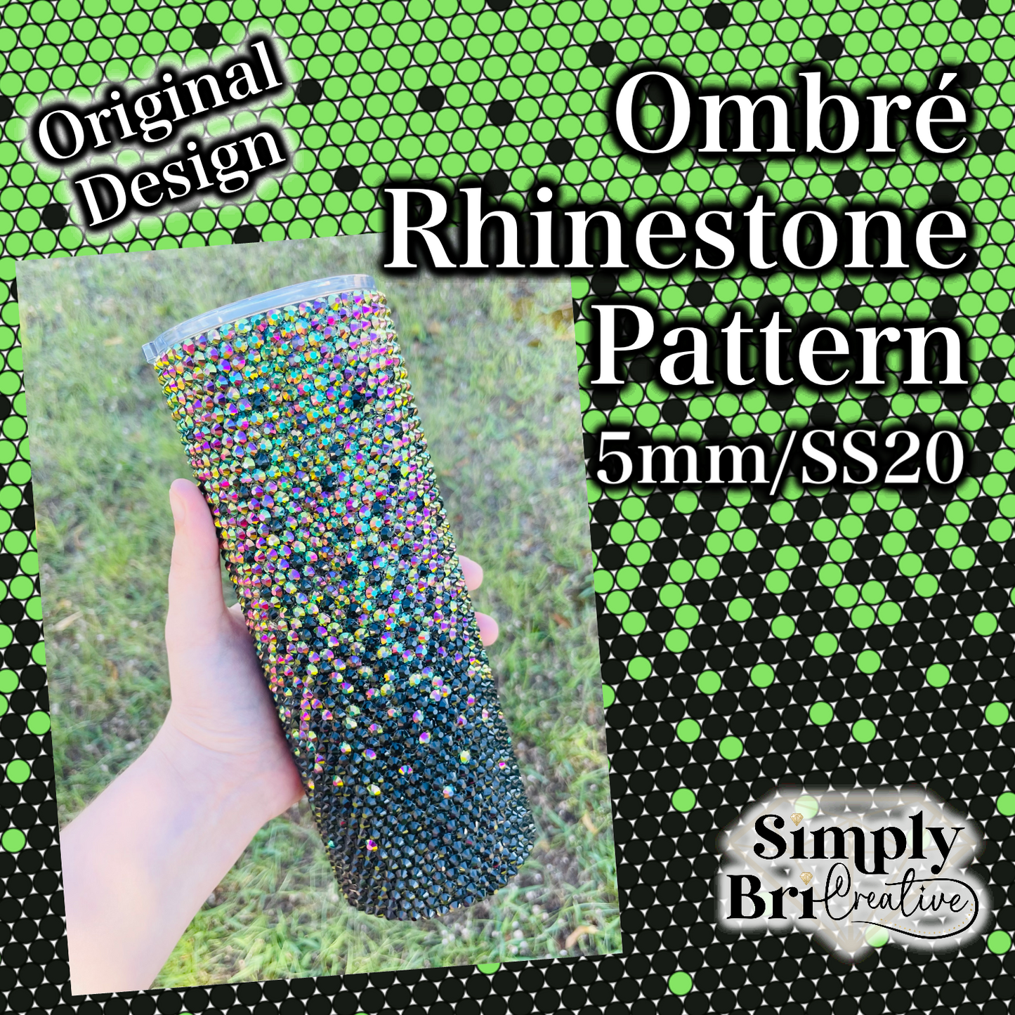 Ombre Rhinestone Pattern (5mm/SS20)