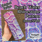 Beach Water Rhinestone Pattern (4mm/SS16)