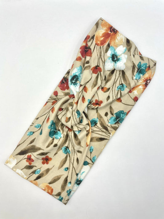 READY TO SHIP - Floral Twisted Headband